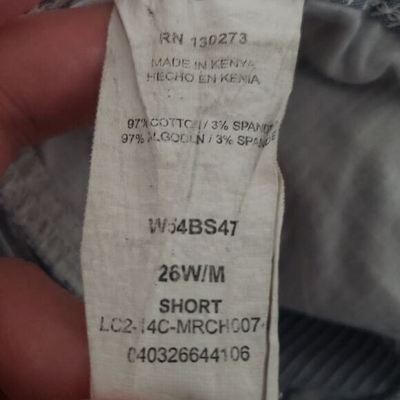 Plus Size Vertical Striped Shorts Sz 26 - Picture 5 of 5